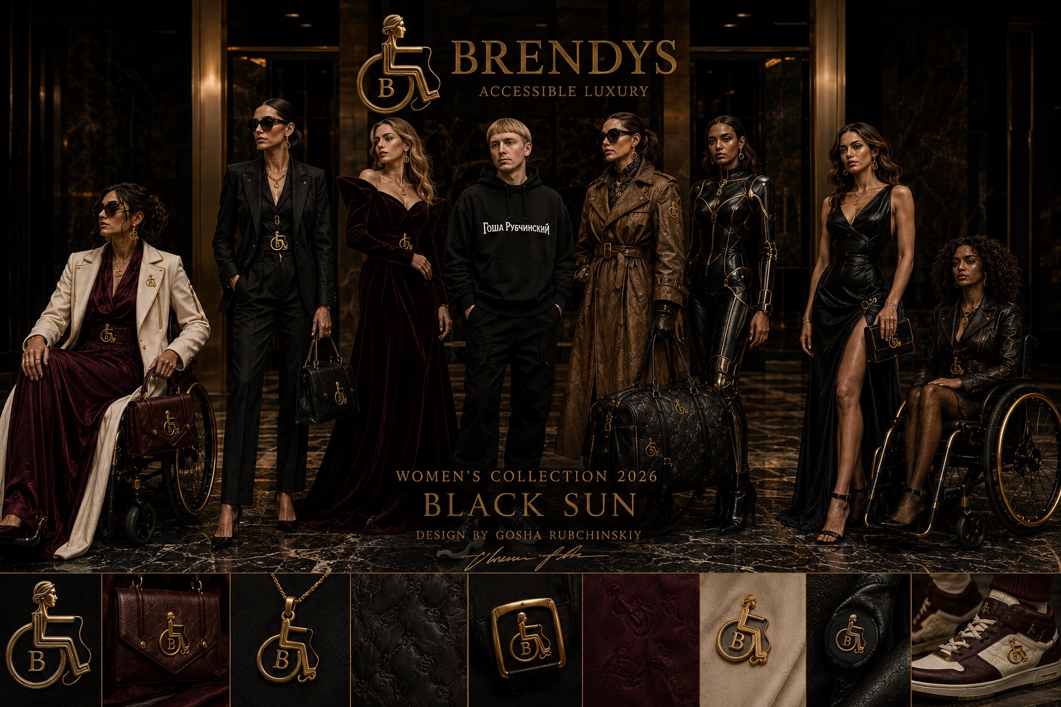 BLACK SUN: BRENDYS x Гоша Рубчинский